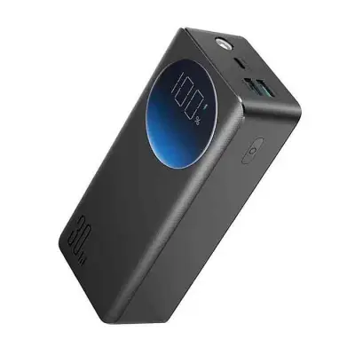 Joyroom JR-PBF03 30000mah Portable Power Bank Digital Display PD 30W Fast Charging Charger with Flashlight